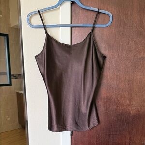 Apt. 9 Satin Spaghetti-Strap Cami in Brown